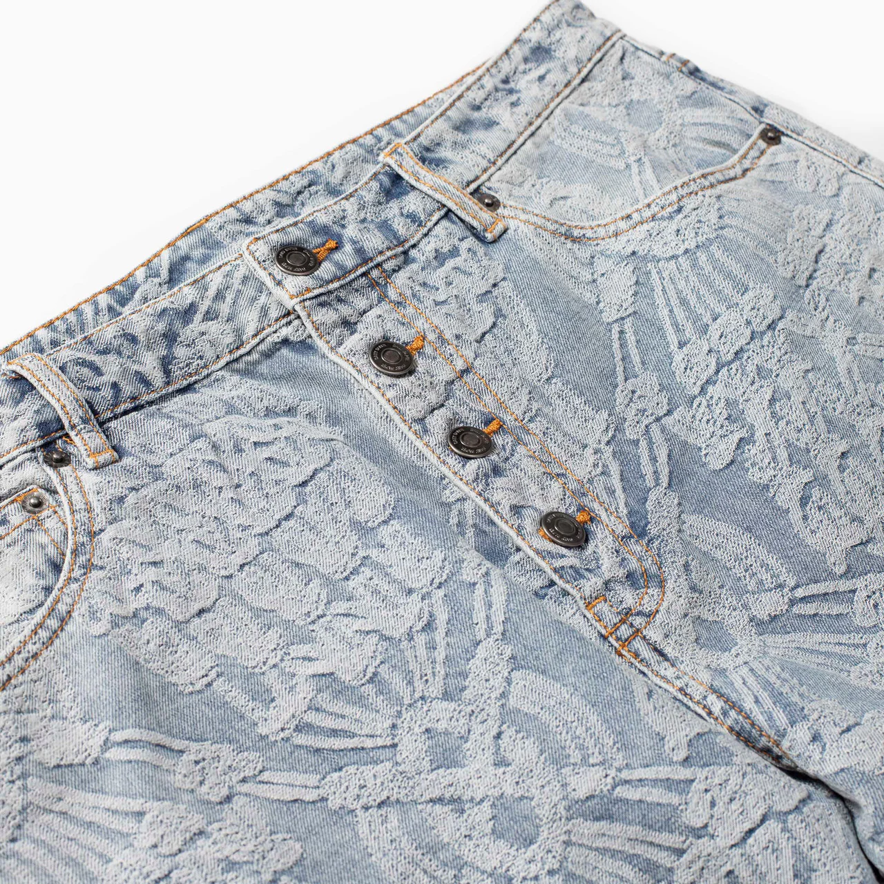 Settle Macrame Denim Pants - Image 9