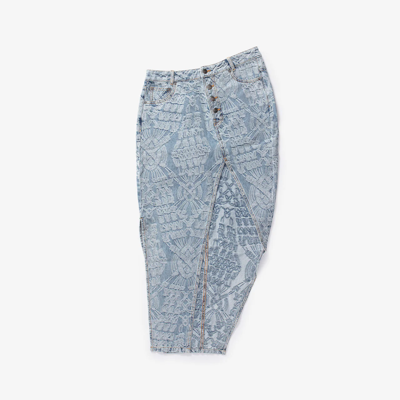 Wmns Settle Macrame Denim Skirt