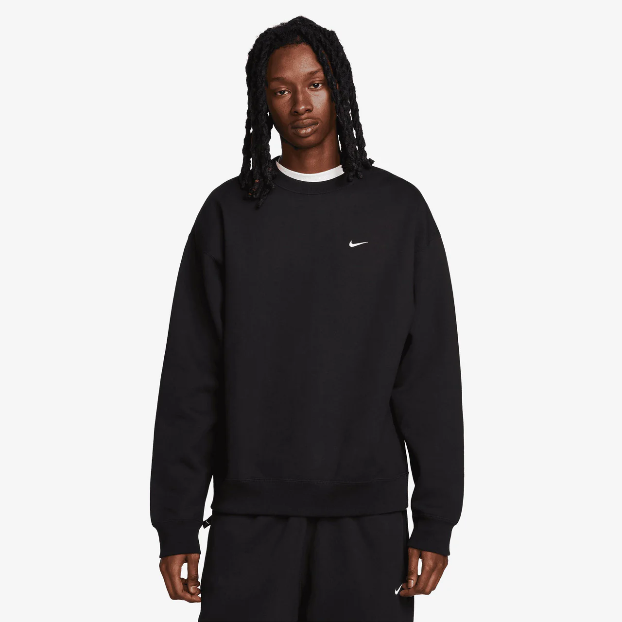 Solo Swoosh Fleece Crew - Image 3