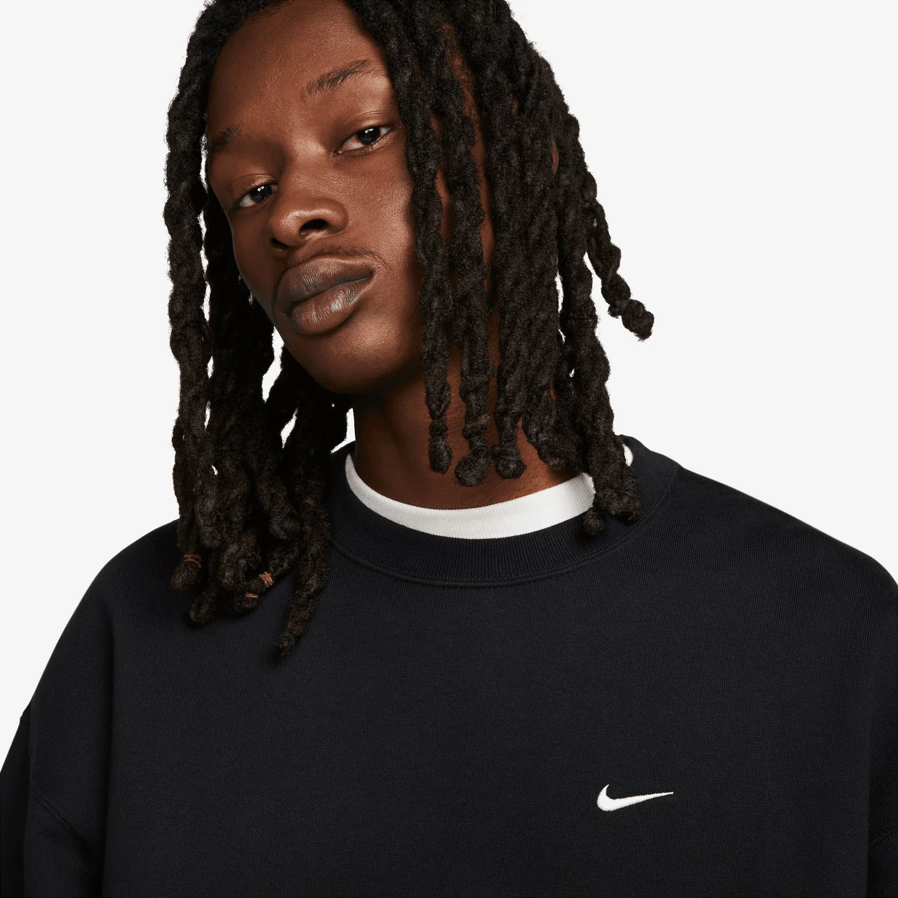 Solo Swoosh Fleece Crew - Image 5
