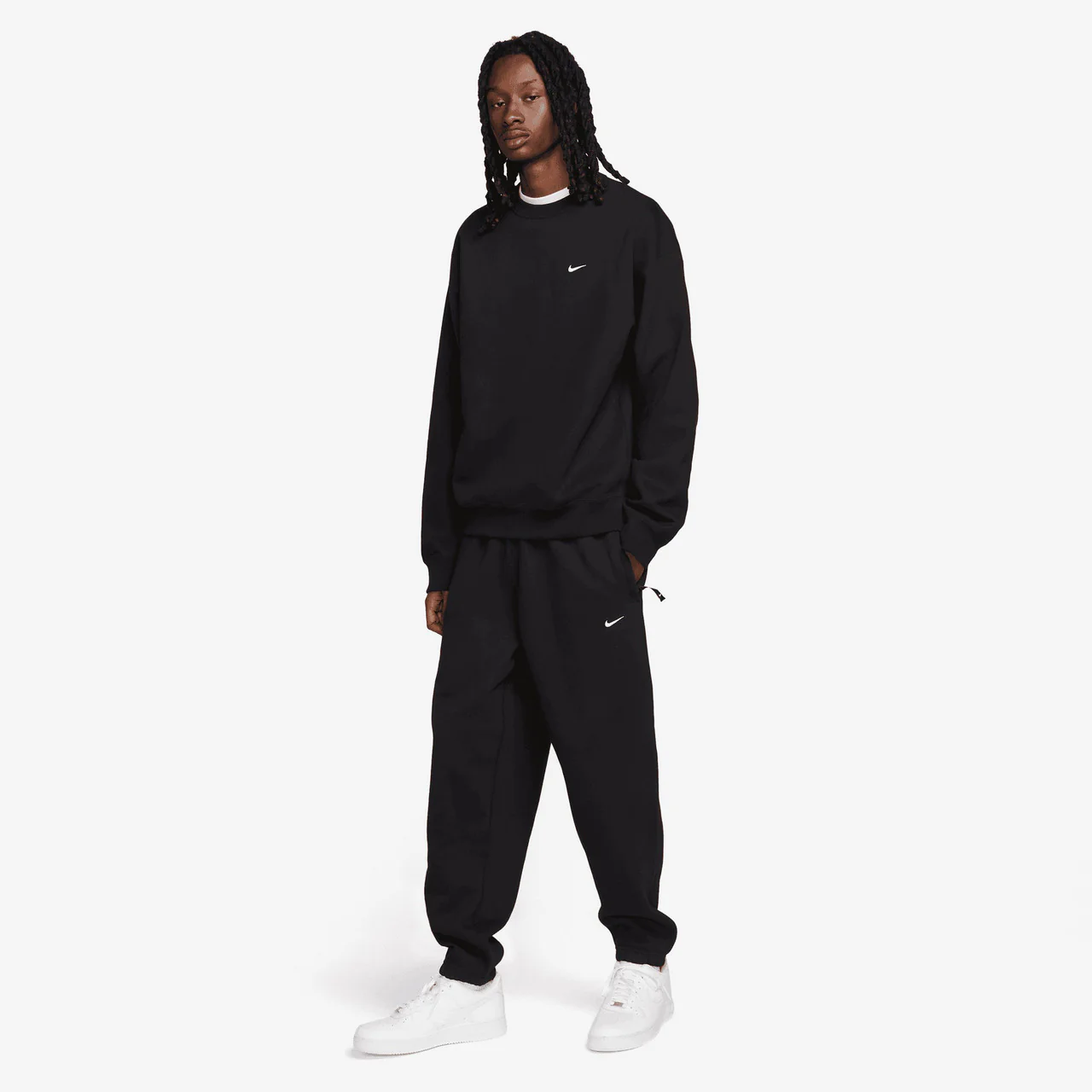 Solo Swoosh Fleece Crew - Image 6