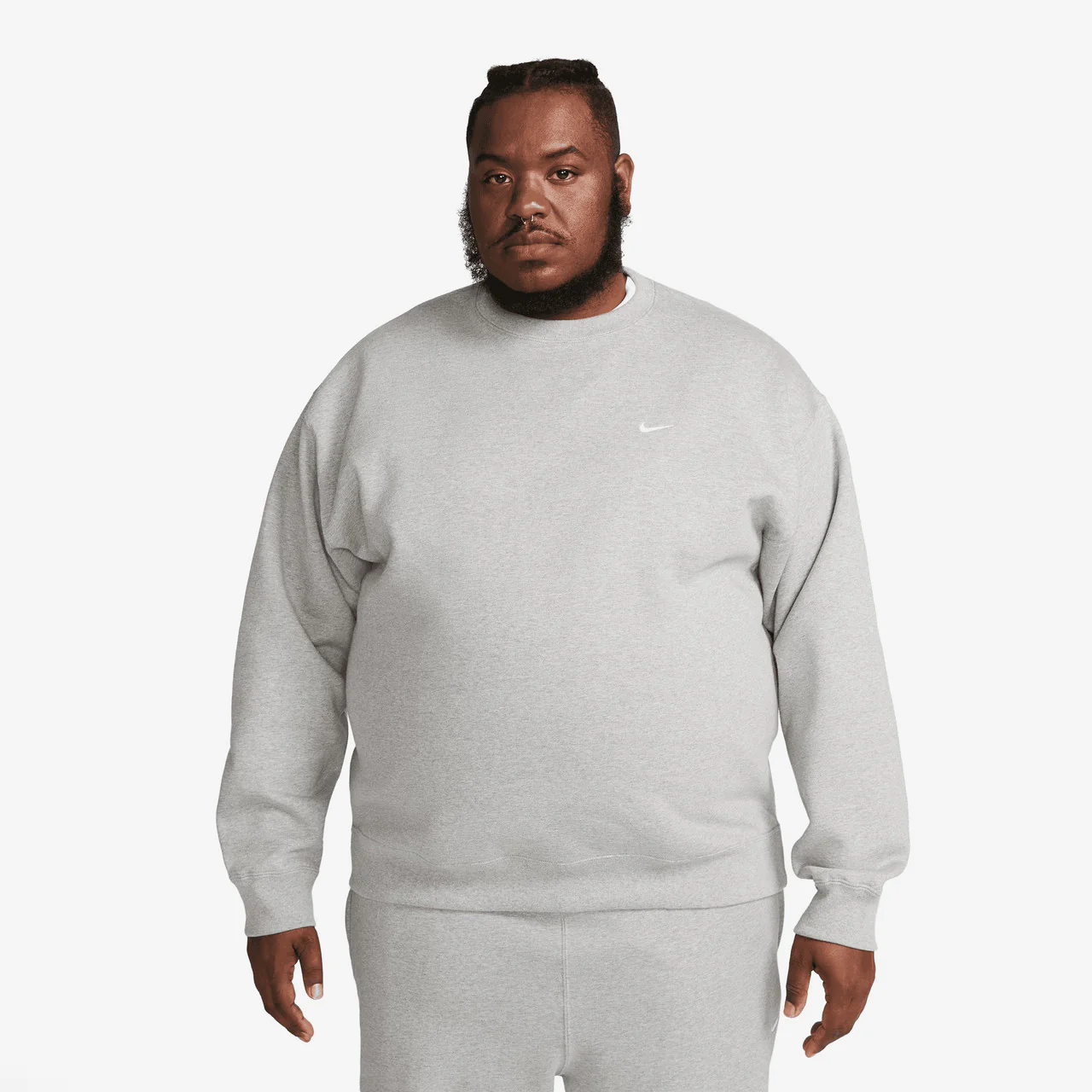 Solo Swoosh Fleece Crew - Image 5
