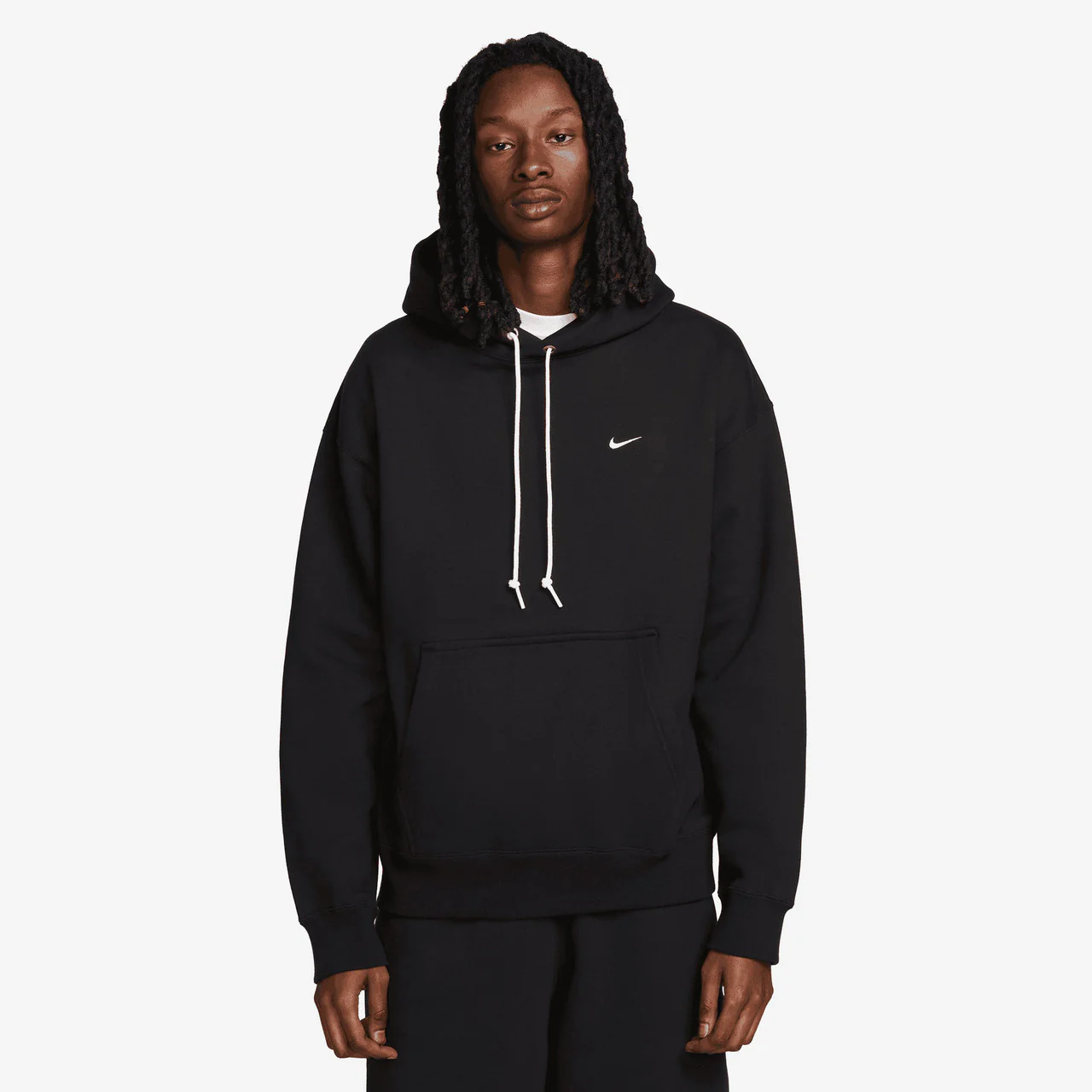 Solo Swoosh Fleece Pullover Hoodie - Image 3