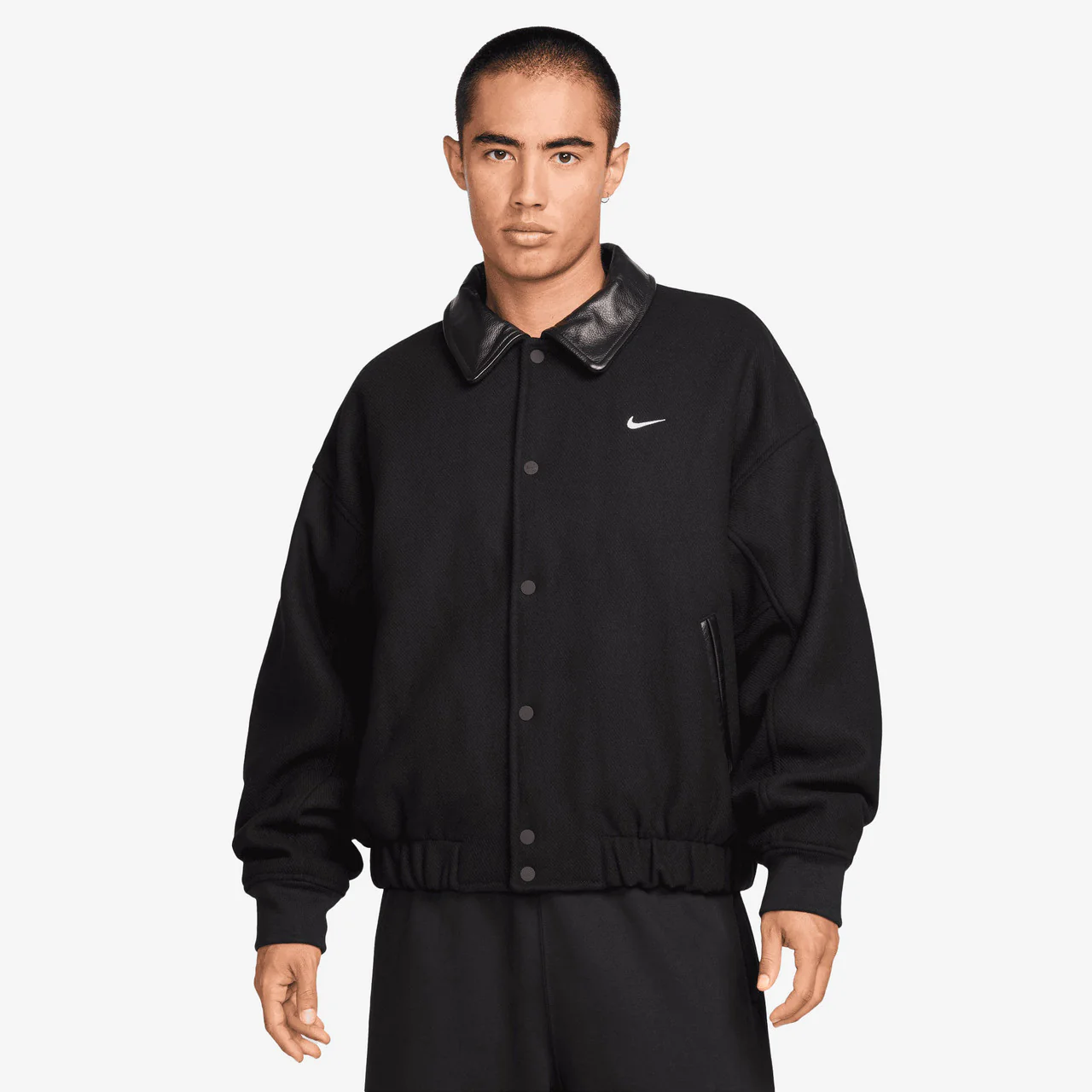 Solo Swoosh Wool Varsity Jacket