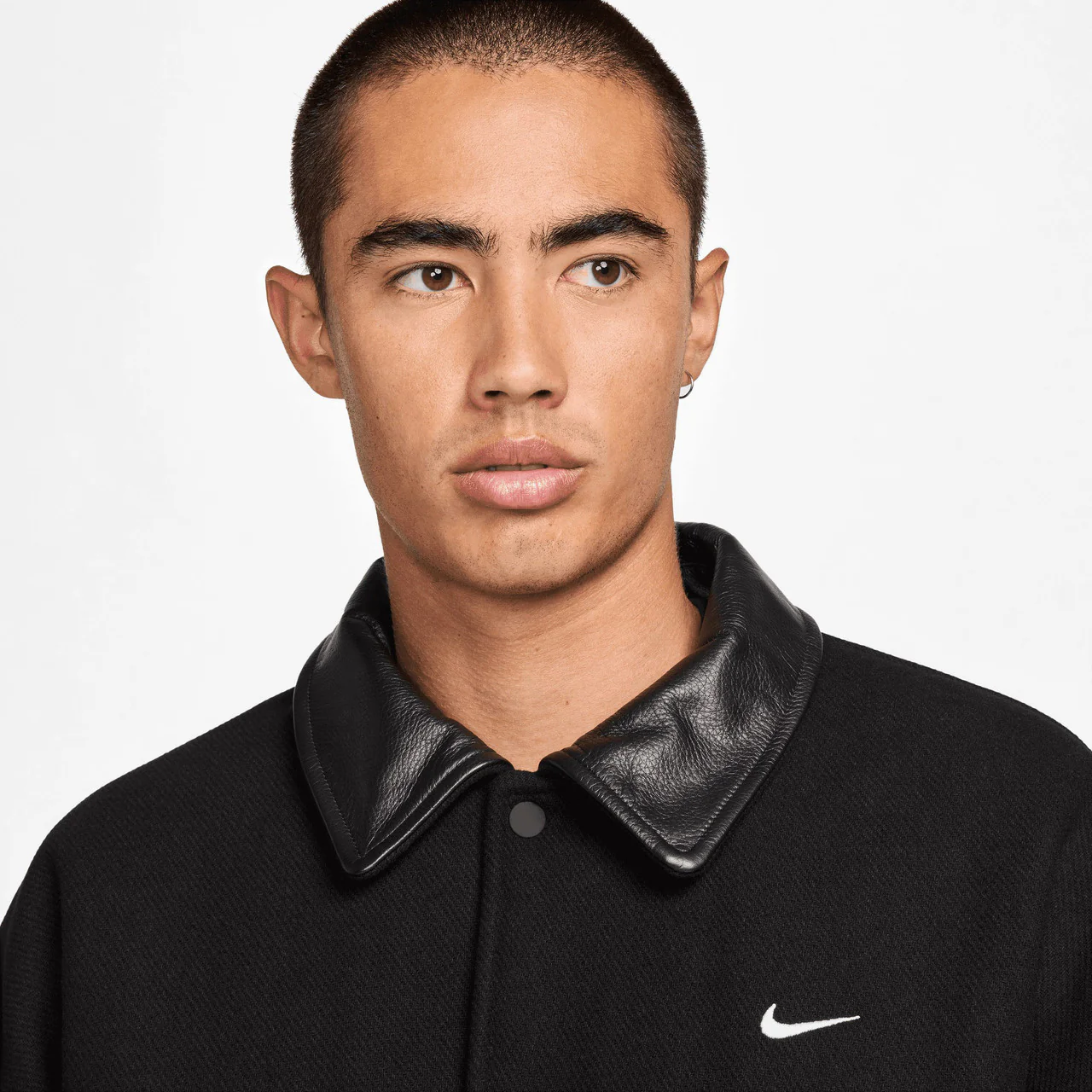 Solo Swoosh Wool Varsity Jacket - Image 3