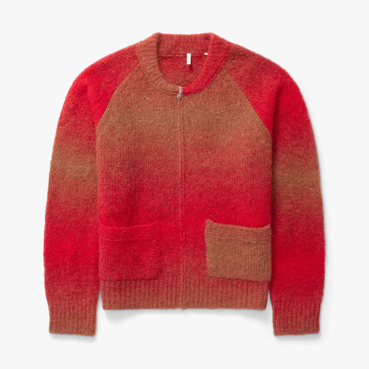 Ombre Zip Cardigan